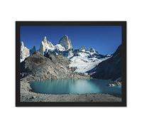 Marttinen Fitz Roy Mountain Argentina Large Framed Art Print Poster Wall Decor 18x24 inch