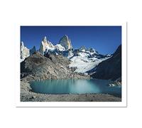 Marttinen Fitz Roy Mountain Argentina Large Framed Art Print Poster Wall Decor 18x24 inch