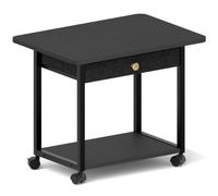MARTY 22"x15.75" Large Printer Stand with Drawer,Rolling Cart Printer Table