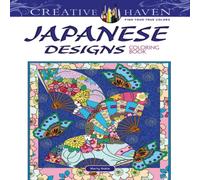 Marty Noble Creative Haven Japanese Designs Coloring Book Paperback Marty Noble Multicolor