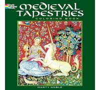 Marty Noble Medieval Tapestries Coloring Book Paperback Marty Noble Multicolor