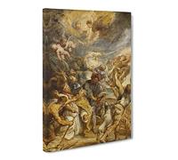 Martyrdom Of Saint Livinus By Peter Paul Rubens Canvas Print | Gallery Wrapped 30mm Frame Wall Art | 30x20 inches | Ready to Hang | Classic Religious Picture | Living Room Bedroom Lounge Office