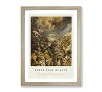 Martyrdom Of Saint Livinus By Peter Paul Rubens Exhibition Museum Painting Framed Print | A3 Oak Framed Wall Art | Ready to Hang | Modern Historical Picture | Living Room Bedroom Lounge Office