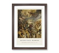 Martyrdom Of Saint Livinus By Peter Paul Rubens Exhibition Museum Painting Framed Print | A4 Walnut Framed Wall Art | Ready to Hang | Modern Historical Picture | Living Room Bedroom Lounge Office