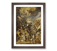 Martyrdom of Saint Livinus by Peter Paul Rubens Framed Print | A2 Walnut Framed Wall Art | Ready to Hang | Modern Nature Picture | Living Room Bedroom Lounge Office