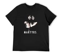 Martyrs Horror Movie Poster Halloween Men's T-Shirt Black Graphic Unisex Tee Shirt XXL