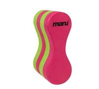 Maru Swimming Pull Buoy Float, Adults and Kids, Swimming Aid Equipment for Stength Training, Pool use, Made of Foam, Leg Float, Provides Comfort and Buoyancy (Pink/Lime, Youth)