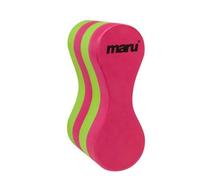 Maru Junior Pull Buoy - Pink/Lime in Pink Maru Pink