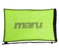 MARU Mesh Swimming Drawstring Bag, for Men, Women and Kids, Essential Accessories for Sport or PE Trainning Equipment and Wet Kit Backpack, Heavy Duty Nylon Mesh Bag (Green, One Size)