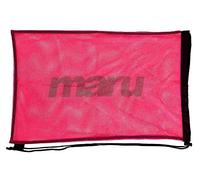 MARU Mesh Swimming Drawstring Bag, for Men, Women and Kids, Essential Accessories for Sport or PE Trainning Equipment and Wet Kit Backpack, Heavy Duty Nylon Mesh Bag (Pink, One Size)