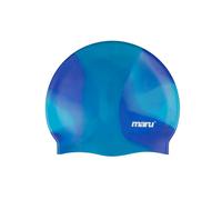 Maru Silicone Swim Cap Blue Shades - Smooth EasyFit Silicone Swimming Cap f