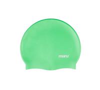 Maru Silicone Swim Cap (Green) - Smooth, Easy-Fit Silicone Swimming Cap for Adults & Kids (One Size Fits All) - Durable Swimming Hat for Speed, Co
