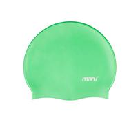Maru Silicone Swim Cap (Green) - Smooth, Easy-Fit Silicone Swimming Cap for Adults & Kids (One Size Fits All) - Durable Swimming Hat for Speed, Comfort & Chlorine Protection