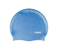 MARU Swimming Hat, 100% Silicone Swim Cap, Unisex Adult Swimming Cap, Lightweight Swimming Caps for Men and Women, Comfortable and Durable Swim Hats Designed in the UK (Blue, One Size)