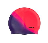 Maru Swimming Hat, 100% Silicone Swim Cap, Unisex Adult Swimming Cap, Lightweight Swimming Caps for Men and Women, Comfortable and Durable Swim Hats Designed in the UK (Red/Pink/Purple, One Size)