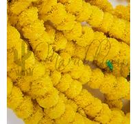 Marubhumi Long Strands Artificial Marigold Flowers Garland for Diwali & Christmas Decor