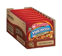 Maruchan Yakisoba Chilli Cheese, Japanese Instant Ramen Noodles, 109 g, Pack of 8