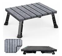 Marudina Large Platform RV Step with Cloth Cover and Anti-Slip Surface, 3-Level Adjustable Height, Light Aluminum Folding Step Stool, Supports Up to 1,000 lb - Ideal for RV and Multi-Use Scenarios