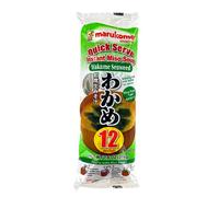 Marukome Instant Miso Soup With Wakame Seaweed 12 X 18g