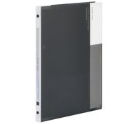 Maruman Clean Tone 26-Ring Binder with Flexible Translucent Cover, B5 Size, 7.17" x 10.12", Includes 50 Sheets of 6mm Lined Sheets & Laminated Tab Index with 4 Dividers, Holds 60 Sheets, Black