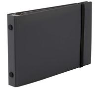 Maruman Into-One+ 5-Ring Binder, 3 Tab Dividers, Mini Size, 3.8"x6", Gray
