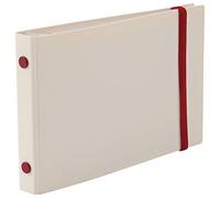 Maruman Into-One+ 5-Ring Binder, 3 Tab Dividers, Mini Size, 3.8"x6", Ivory