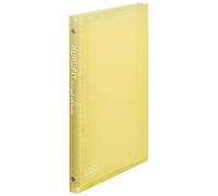 Maruman KULUFIT B5 Size 26-Ring Binder, Soft & Flexible Cover with 10 6mm Ruled Loose Sheet, Translucent Yellow, 1 EA (F020-04)