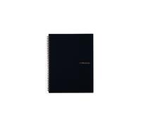 Maruman Mnemosyne A4 Notebook N199A - 7mm Ruled, White, Double-Wire Bind, 70 Perforated Pages, 11.69 x 8.66 in