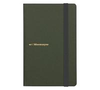 Maruman Mnemosyne Hardcover Journal, A6, 6.5mm Narrow Ruled, Deep Green