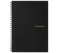Maruman MNEMOSYNE Notebook 8.27 x 5.83 Inches (A5), 8mm ruled 24-line, 80 Sheets, Black, 1 ea. (N175)