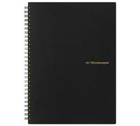 Maruman MNEMOSYNE Notebook 9.92 x 7.05 Inches (B5), 8mm ruled 29-line, 80 Sheets, Black, 1 ea. (N174)