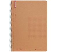 Maruman N247 Notebook, Ring Notebook, 0.2 inch (5 mm), Square Ruled, Basic, A5, 40 Pieces, Set of 10