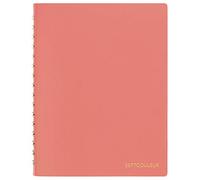 Maruman Septcouleur Lab Notebook, 5.98 x 4.57 Inches (A6), 3mm square grid, 100 sheets, Spicy Coral Pink (N769-08)
