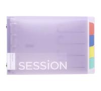 Maruman Session 5-Ring Binder, Mini Size, 3.8"x6", Light Purple