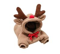 Maruomiki Warm Dog Winter Clothes Cute Fruit Dog Coat Hoodie (Coffee,L)