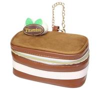 Marushin Pouch Yup! Tiramis Cake Dessert Faux Leather Fabric with Chain 0585029600