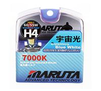 MARUTA H4 60-55W 12 V 7000K, Cosmos Blue Series Xenon Gas Filled Headlight Bulbs With Advanced Technology