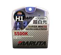 MARUTA Super White H1 12 V 55 W Halogen Bulb for Headlights, High Beam, 5500 K Xenon Effect, Durable Xenon Gas Car Headlight Bulbs