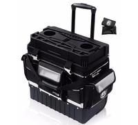 MARUTAI 18'' Rolling Tool Bag with Wheels, Tool Bags Organizer, with Telescopic Handle and Waterproof Cover, 330lbs Load Rated, Storage Manager Toolbox for Camping, Construction Sites