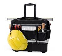 MARUTAI Rolling Tool Bag, 18'' (46 cm) Tool Bags on Wheels, 40-Pocket Tool Organizer, Heavy Duty Open Mouth Waterproof Bag, for Electrician, Construction