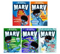 Marv Collection 5 Books Set (Marv and the Dino Attack, Marv and the Mega Robot, Marv and the Pool of Peril, Marv and the Killer Plants & Marv and the Blizzard Zone)