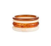 MarveBard 4Pcs Acrylic Bangle Bracelet Set Irregular Geometric Translucent Bangles Vintage Stackable Resin Bangle Bracelets Fashions Thick Statement Bracelets Boho Minimalist Jewelry for Women, L