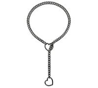 MarveBard Heart O Ring Slip Chain Necklaces for Women and Men Stainless Steel Long Cuban Chain Bar Necklace Punk Rock Collar Necklaces Handmade Adjustable Lariat Y Necklace