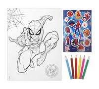 Marvel 15 Pcs Colouring Set With , Crayons And | Acotis