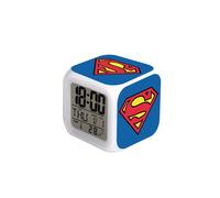 (Marvel-20, ) Spider-Man, Hulk, Venom, Marvel Seven-Color Square Clock - Creative Student Alarm Clock