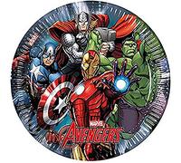 Marvel 46876 Avengers Power Party Decoration Plates Paper, 23 cm/Large