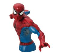 1pc Marvel Spider-Man Piggy Bank Officially Licensed 3D PVC Waterproof Shatterproof Figurine Money Box Metallic Coin Bank Home Decor Collectible Desktop Organizer Savings Jar Gift