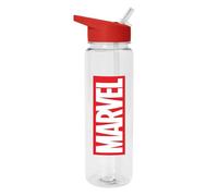 Marvel Water Bottle (Logo Design) 700ml Plastic Water Bottle, Girls Water Bottle, Boys Water Bottle, Kids Water Bottle, Marvel Gifts for Men, Women and Kids - Official Merchandise