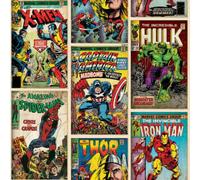 Marvel Action Heroes Comic Book Decorative Wallpaper - 10m