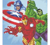 Marvel Advengers Superheros Crystal Art Canvas Kit